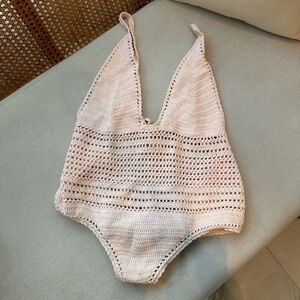 SHE MADE ME Handmade Crochet One-Piece Swimsuit